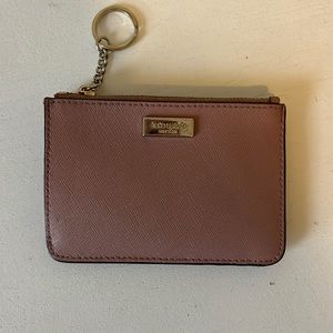 Kate Spade Light Pink Leather Card Holder